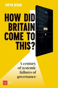 Cover of How Did Britain Come to This? — the black door of 10 Downing Street ajar on a yellow field